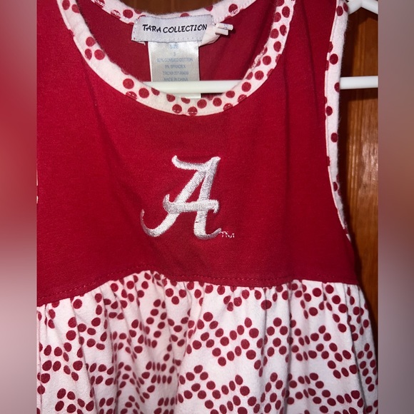 Toddler Alabama Football Embroidered Ruffle Dress Size 3T - Picture 3 of 3